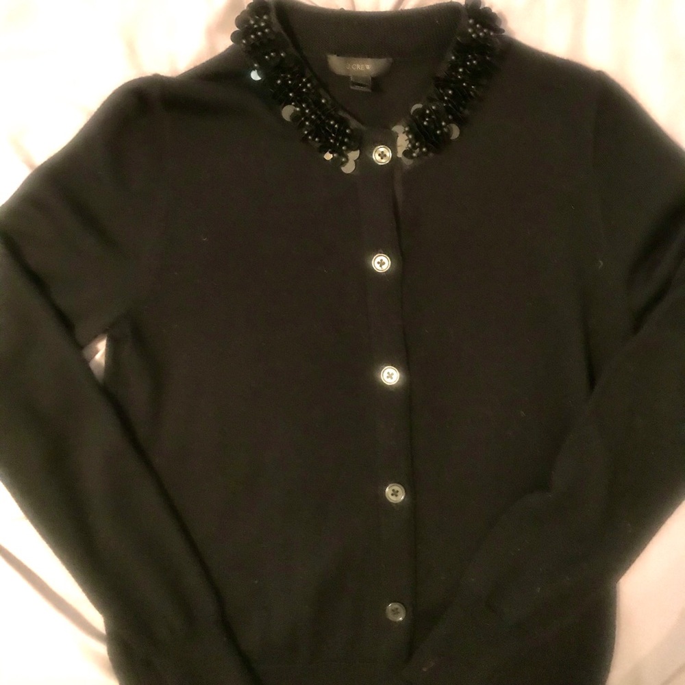 Black cardigan from J-crew